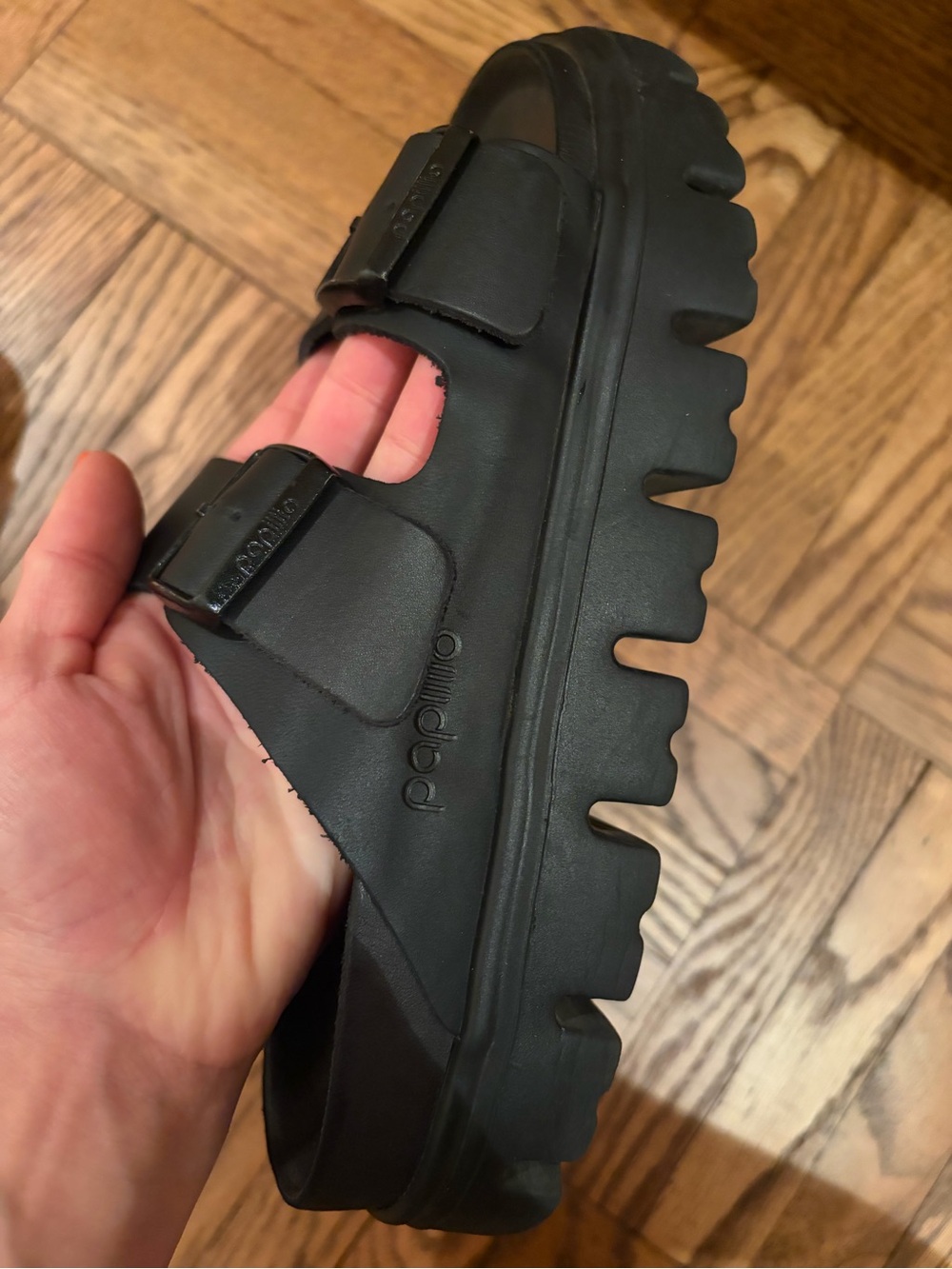 Birkenstock Arizona Chunky Black Sandals Size 37 - Picture 5 of 9
